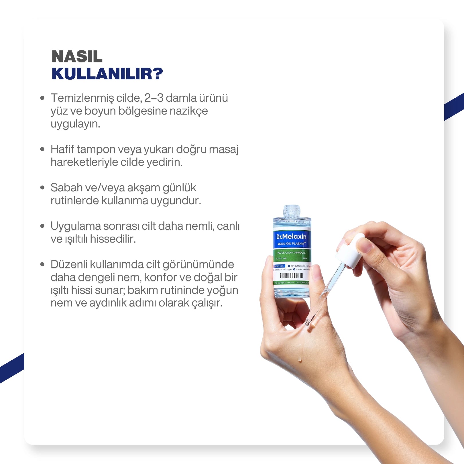 Dr.Melaxin Aydınlatıcı Nemlendirici Serum | L22 Patentli + 8 Katmanlı Hyaluronik Asit + Niacinamide 30ml