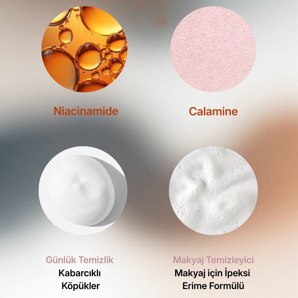 Dr.Melaxin Yüz & Makyaj Temizleme Köpüğü – Niacinamide & Calamine İçerikli | Siyah Nokta Karşıtı 150ml