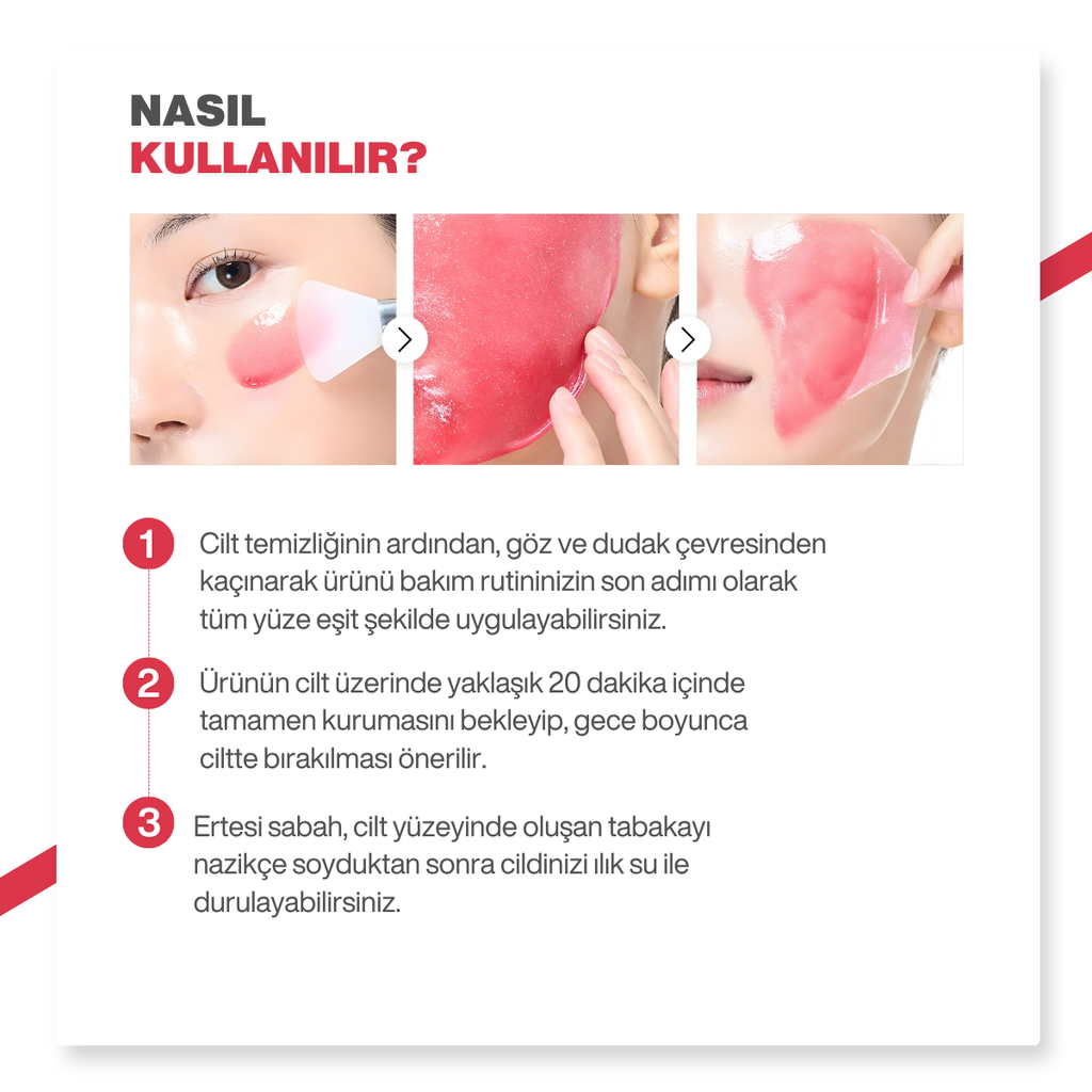Dr.Melaxin Leke Karşıtı | Aydınlatıcı | Onarıcı| Astaxanthin içeren Soyulabilen Gece Maskesi | 80ml