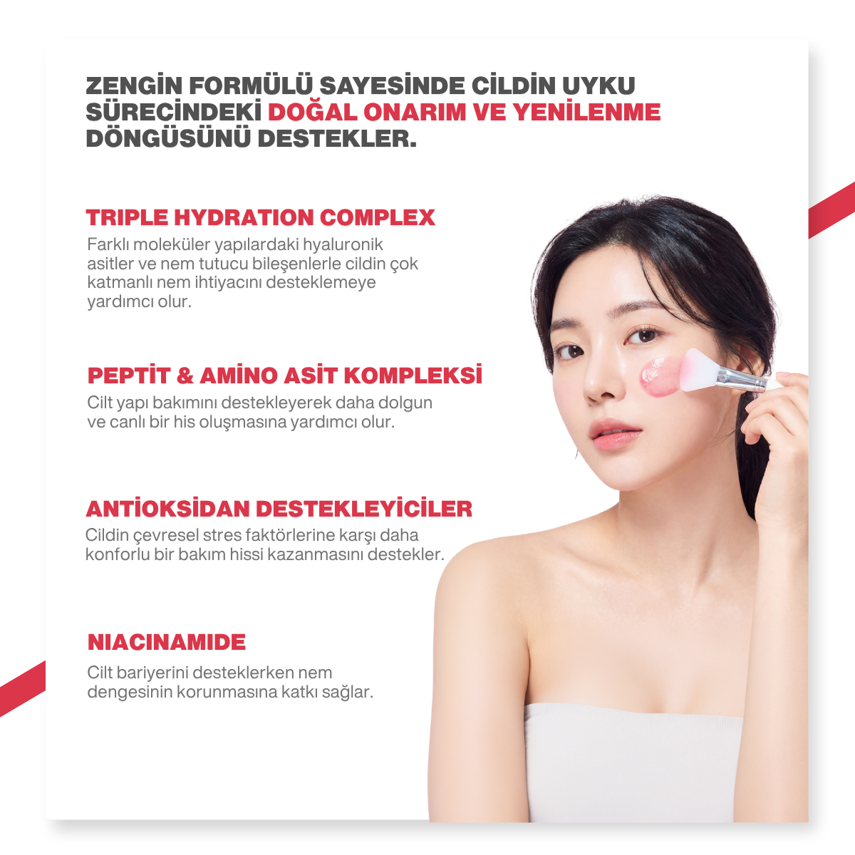 Dr.Melaxin Leke Karşıtı | Aydınlatıcı | Onarıcı| Astaxanthin içeren Soyulabilen Gece Maskesi | 80ml