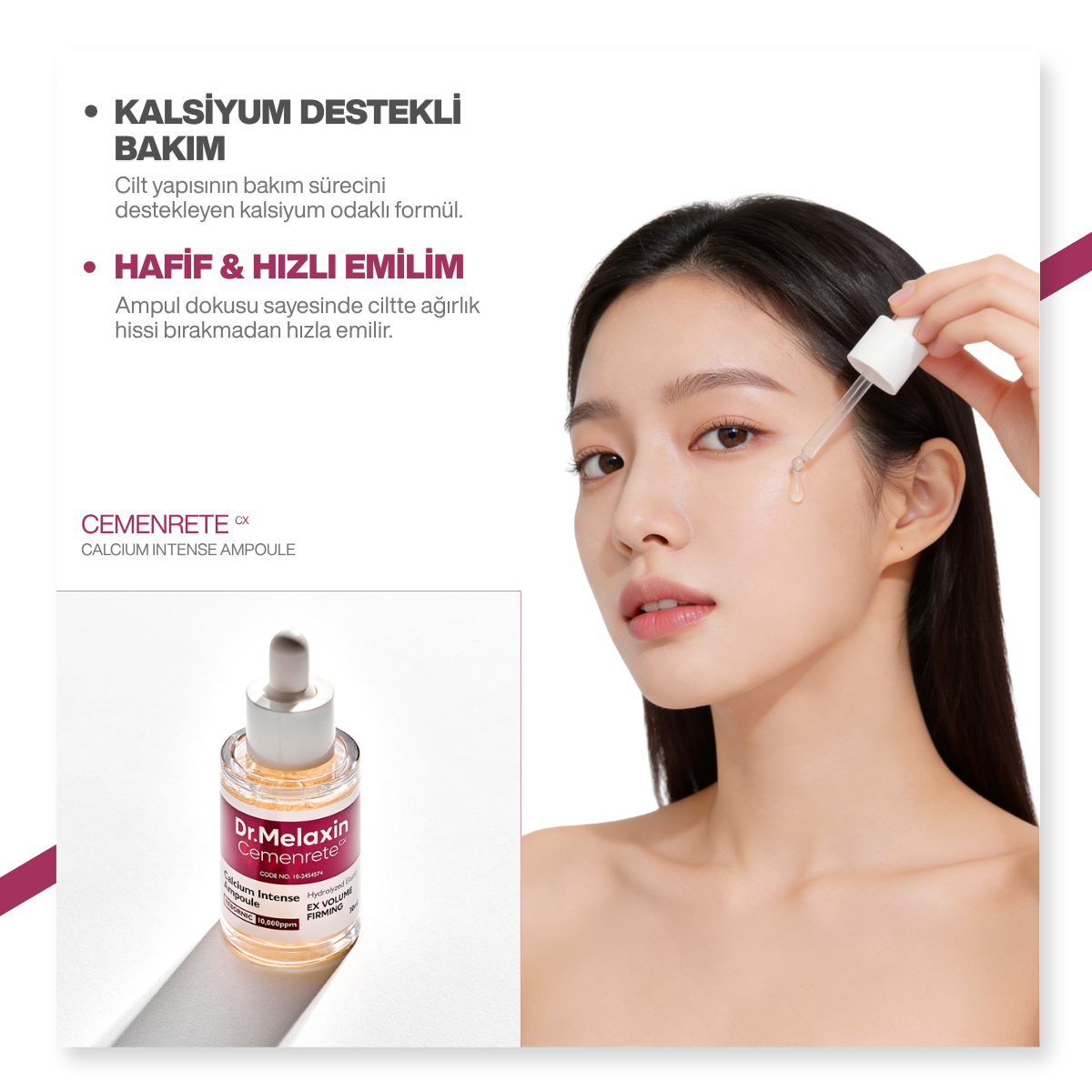 Dr.Melaxin Cemenrete Sıkılaştırıcı & Kırışıklık Karşıtı Ampül