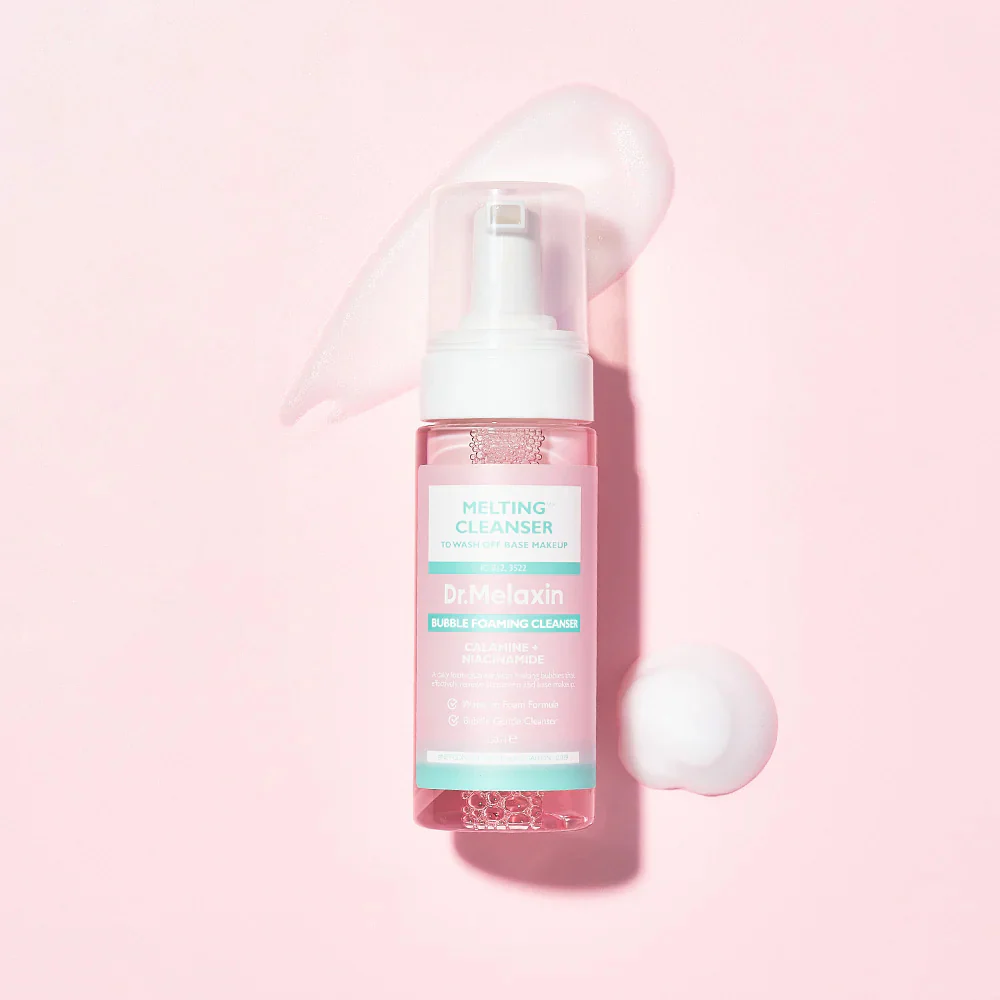 Dr.Melaxin Yüz & Makyaj Temizleme Köpüğü – Niacinamide & Calamine İçerikli | Siyah Nokta Karşıtı 150ml